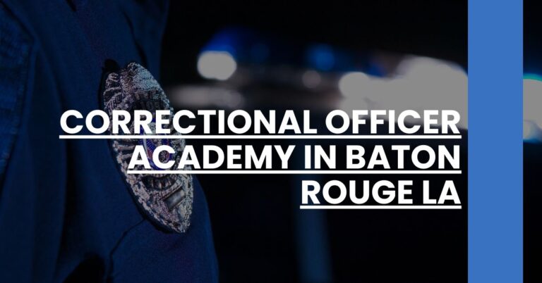 Correctional Officer Academy in Baton Rouge LA Feature Image