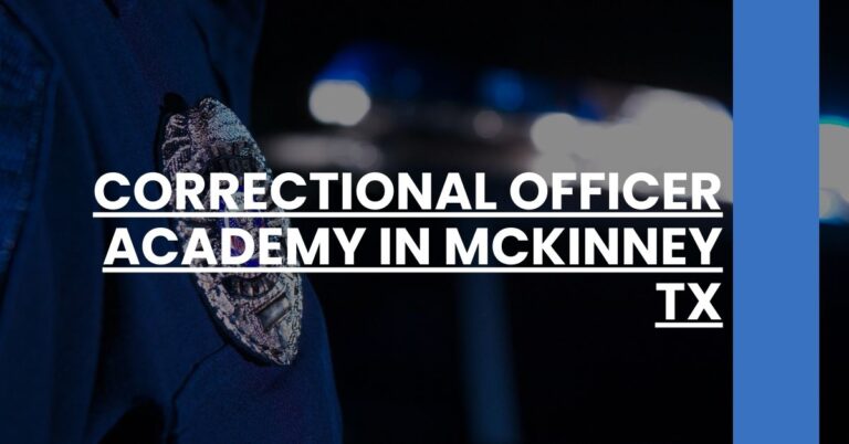 Correctional Officer Academy in McKinney TX Feature Image