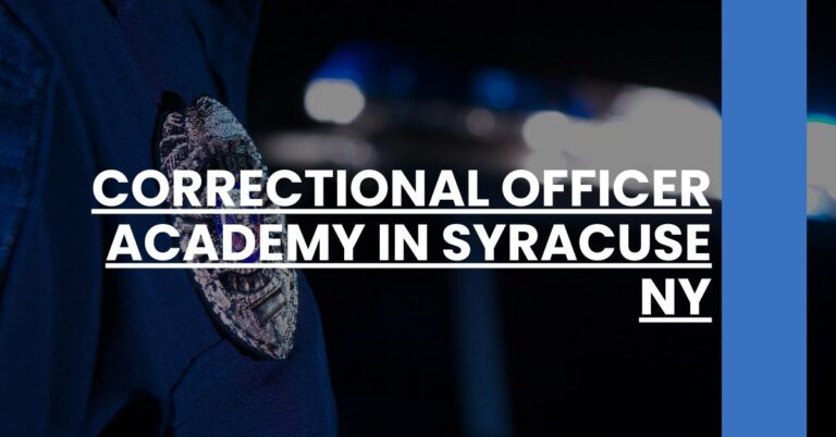 Correctional Officer Academy in Syracuse NY Feature Image