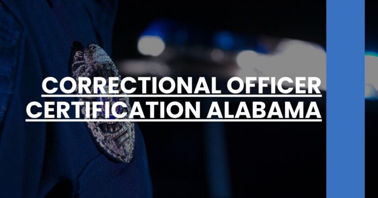 Correctional Officer Certification Alabama Feature Image