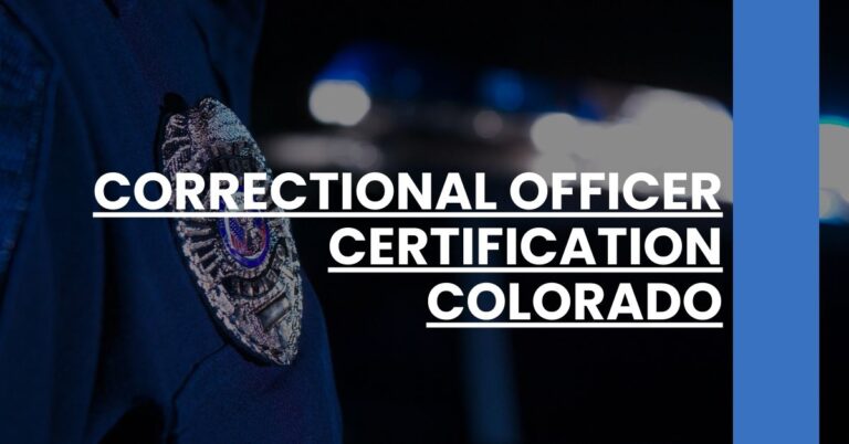 Correctional Officer Certification Colorado Feature Image