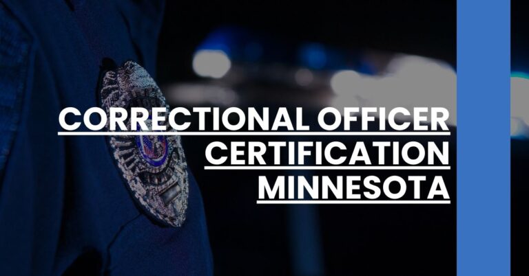 Correctional Officer Certification Minnesota Feature Image