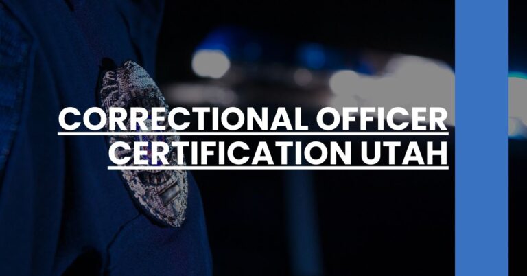 Correctional Officer Certification Utah Feature Image