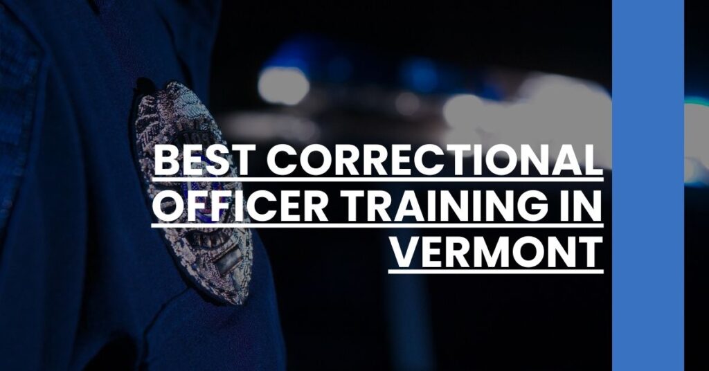 Best Correctional Officer Training In Vermont Feature Image