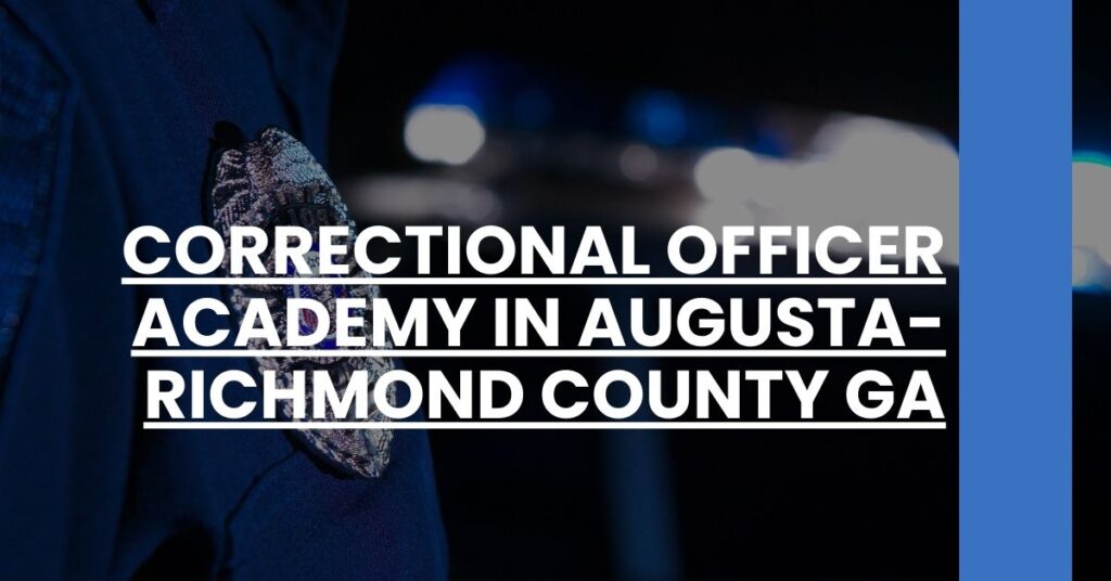 Correctional Officer Academy in Augusta-Richmond County GA Feature Image