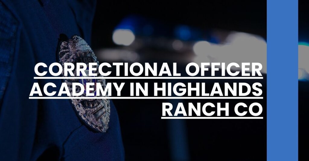 Correctional Officer Academy in Highlands Ranch CO Feature Image