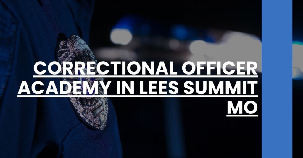 Correctional Officer Academy in Lees Summit MO Feature Image