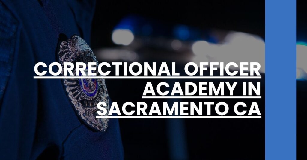 Correctional Officer Academy in Sacramento CA Feature Image