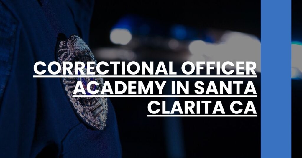 Correctional Officer Academy in Santa Clarita CA Feature Image